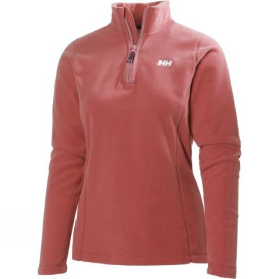 Fleece Helly Hansen Daybreaker 1/2 Zip Mujer - Coral - Chile JKQ817042